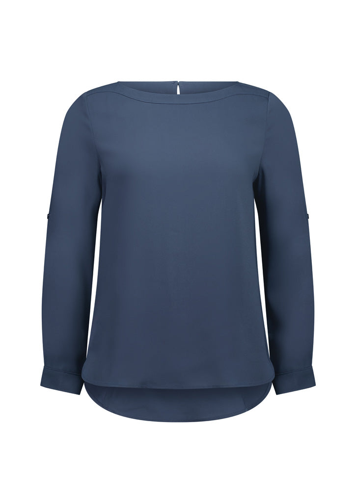 Biz Collection S828LL Ladies Madison Boatneck Blouse