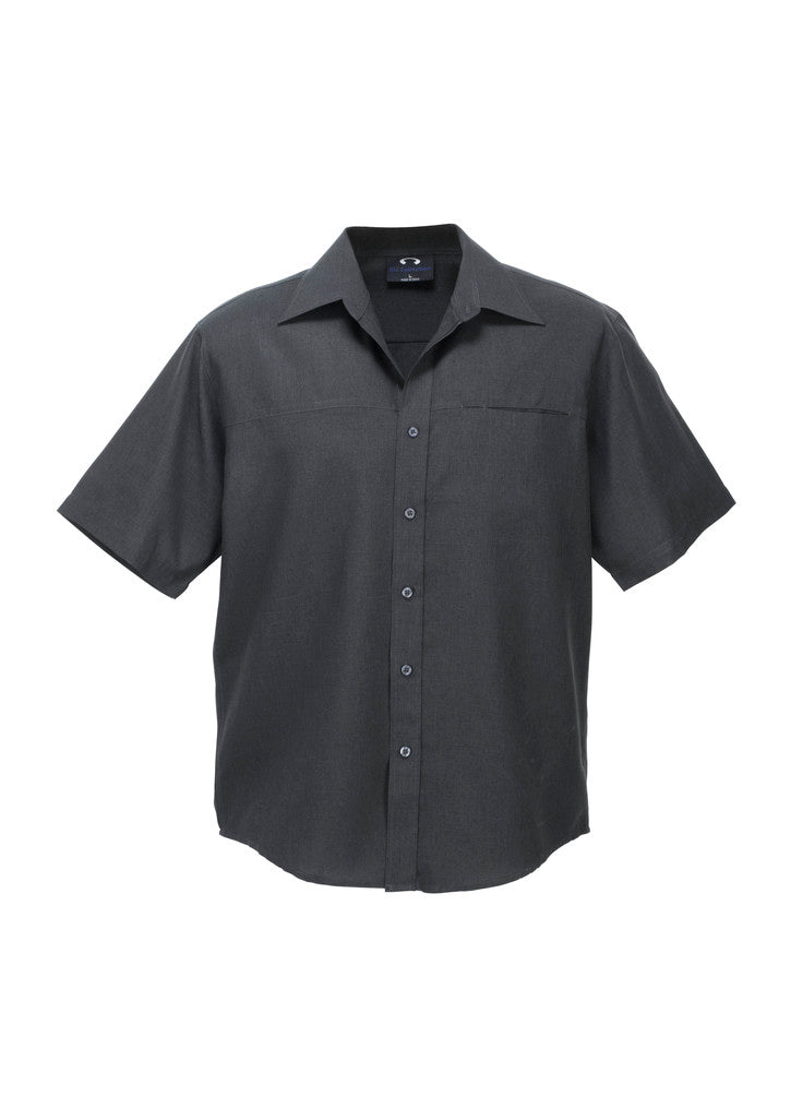Biz Collection SH3603 Men's Plain Oasis Short Sleeve Shirt