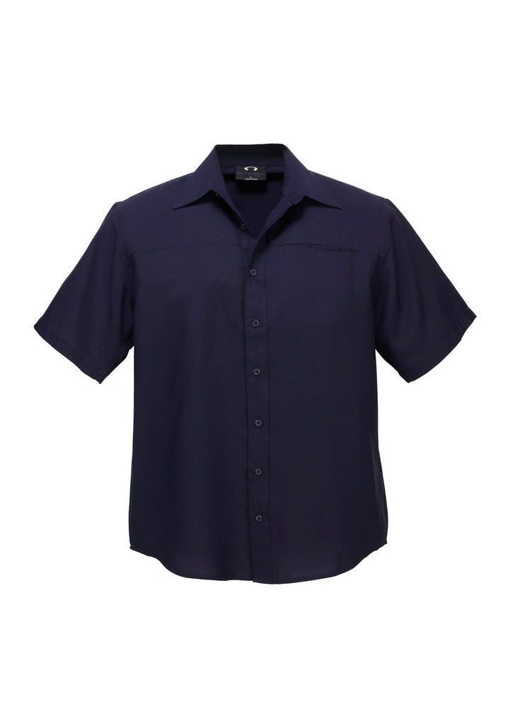 Biz Collection SH3603 Men's Plain Oasis Short Sleeve Shirt