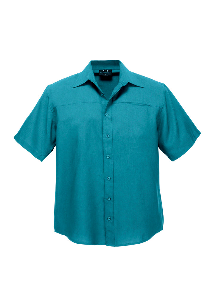 Biz Collection SH3603 Men's Plain Oasis Short Sleeve Shirt