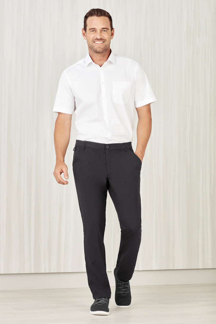 Biz care CL958ML Comfort Men's Waist Flat Front Pant