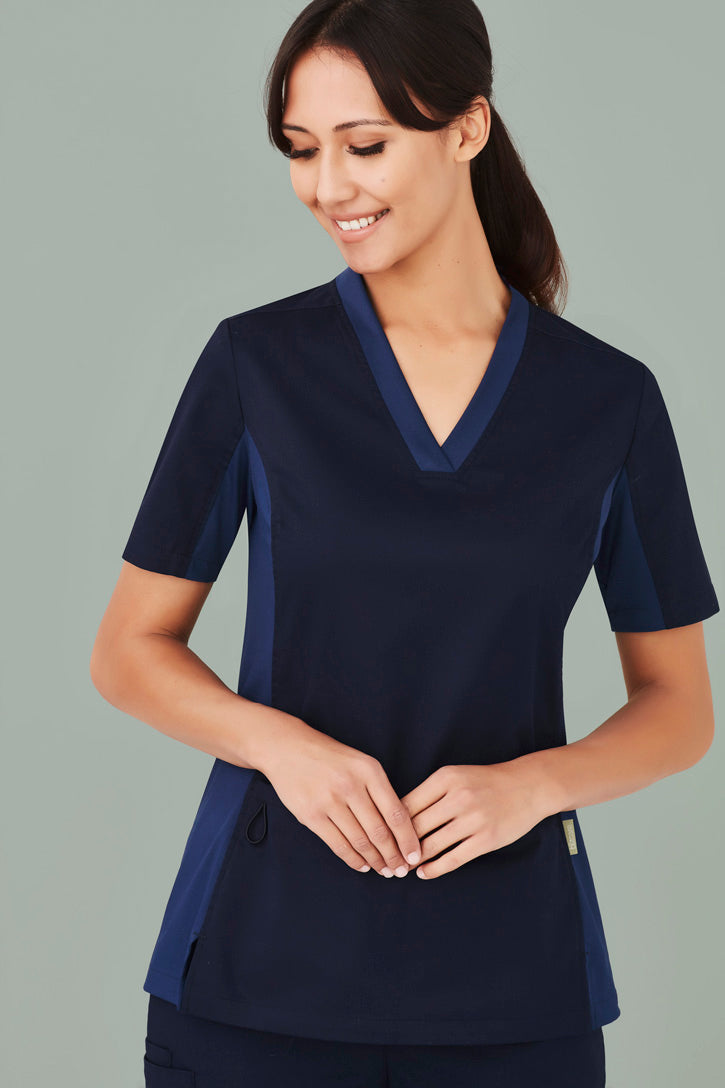 Biz care CST043LS Riley Women's V-Neck Scrub Top