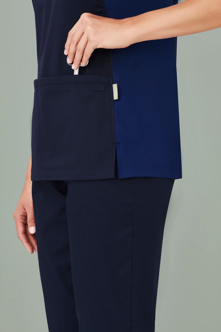 Biz care CST043LS Riley Women's V-Neck Scrub Top