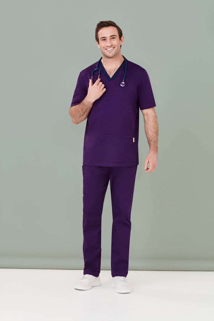 Biz care CST043MS Riley Men's V-Neck Scrub Top