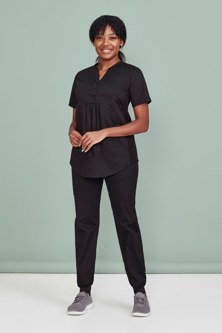 Biz care CST243LS Rose Women's Tunic Scrub Top