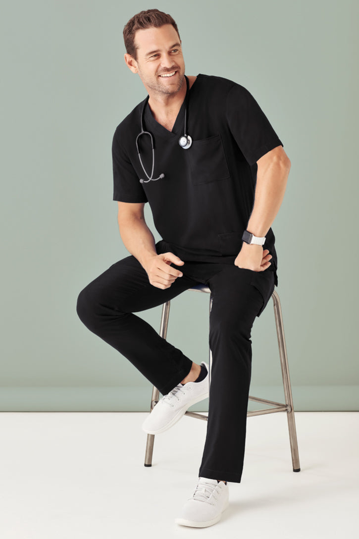 Biz care CST945MS Avery Men's V-Neck Scrub Top