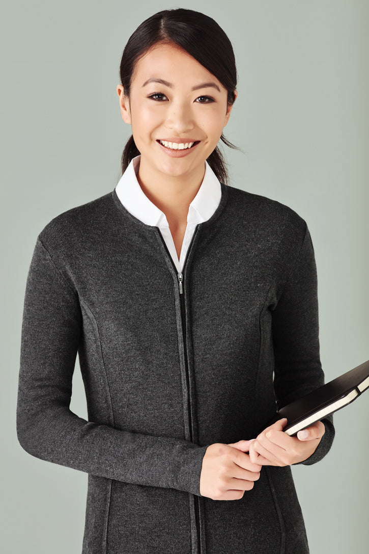 Biz care LC3505 Women's 2-Way Zip Cardigan