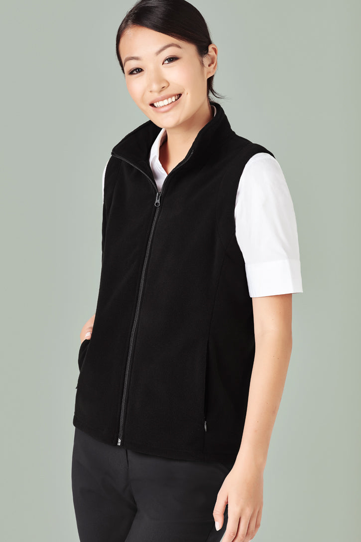 Biz care PF905 Women's Plain Micro Fleece Vest
