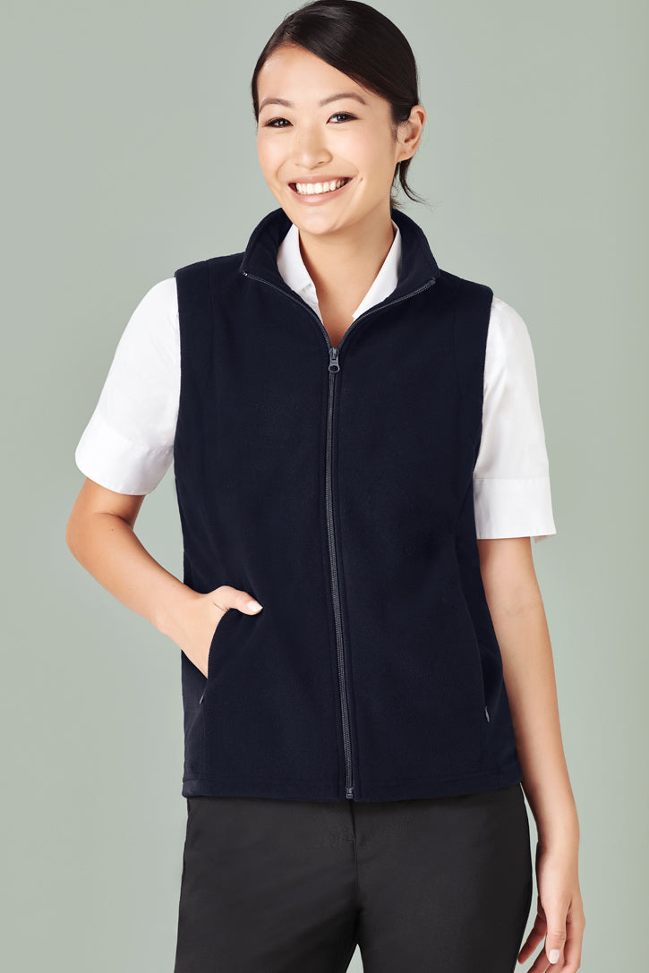 Biz care PF905 Women's Plain Micro Fleece Vest