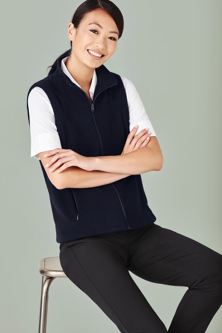 Biz care PF905 Women's Plain Micro Fleece Vest