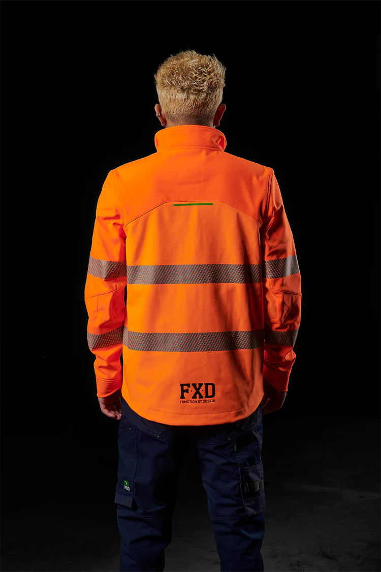 FXD WO-3T Hi-vis Taped Soft Shell Work Jacket
