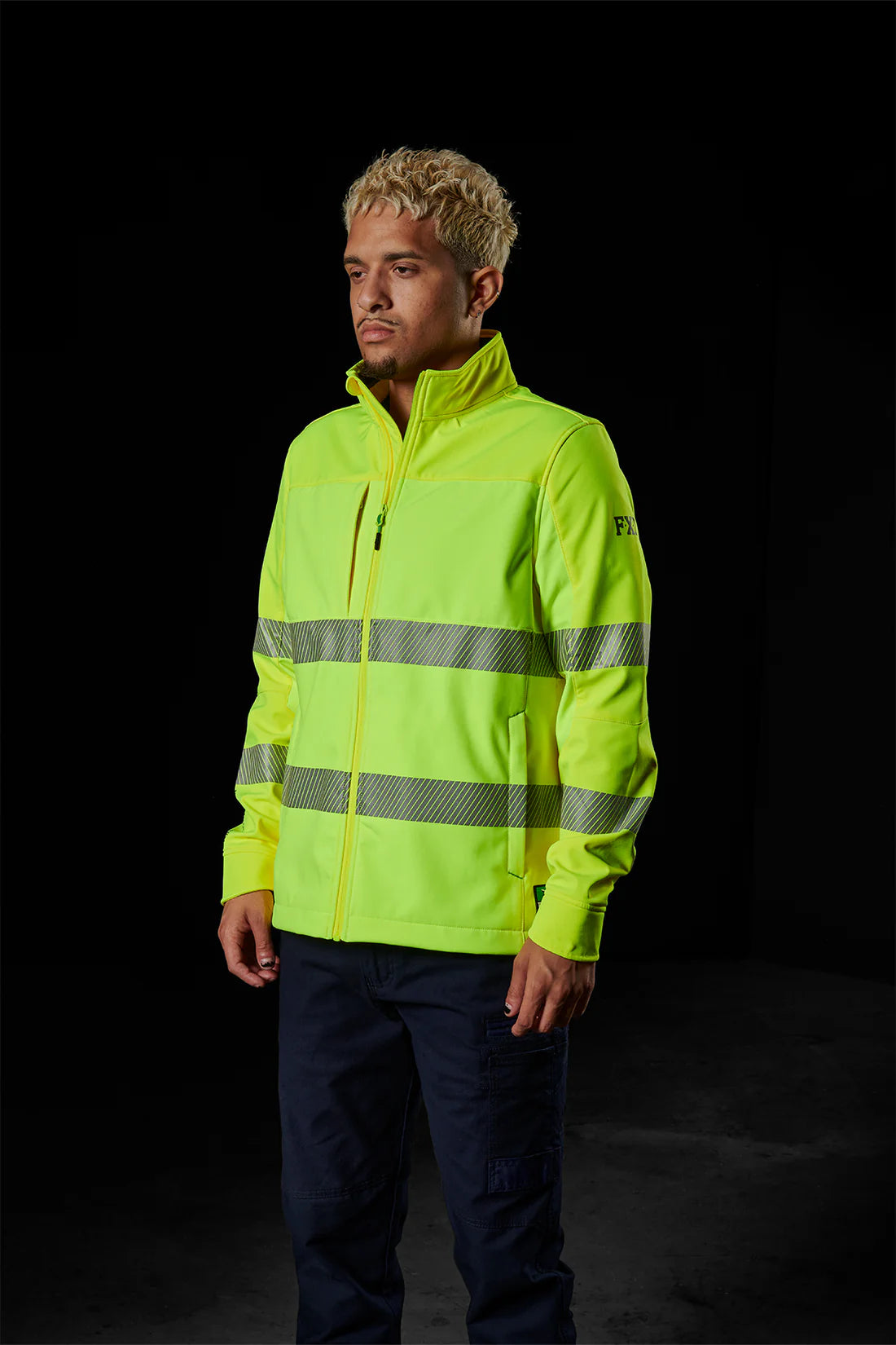FXD WO-3T Hi-vis Taped Soft Shell Work Jacket