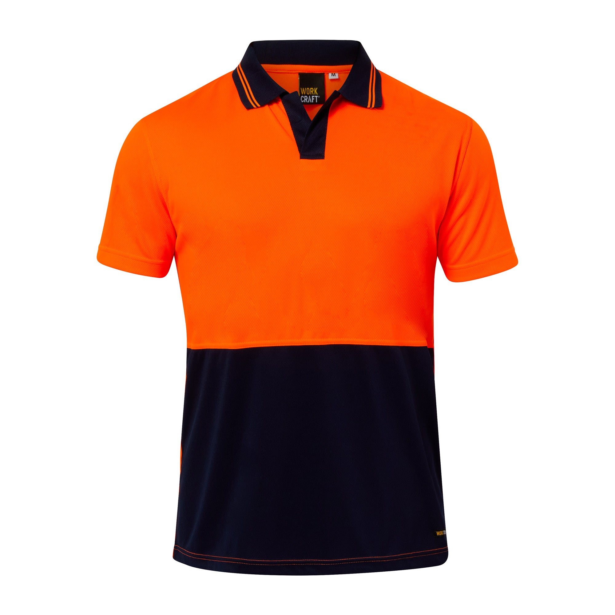 Workcraft WSP205 Hi vis Two Tone Food Industry Polo S/S Micromesh Polo