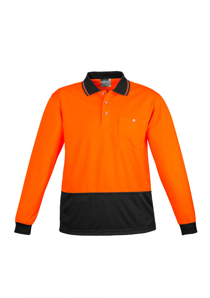 Syzmik ZH232 Unisex Hi-Vis Basic Spliced L/S Polo