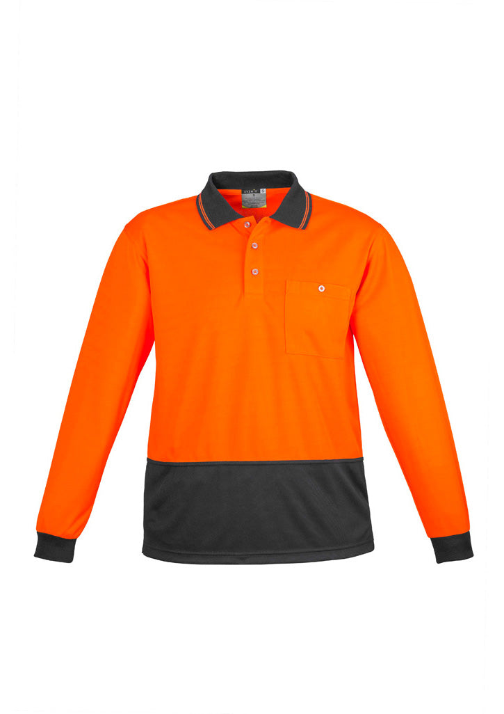 Syzmik ZH232 Unisex Hi-Vis Basic Spliced L/S Polo