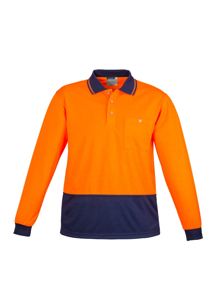 Syzmik ZH232 Unisex Hi-Vis Basic Spliced L/S Polo