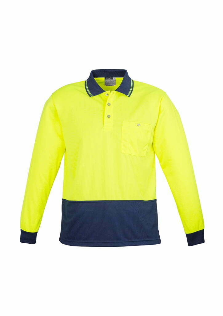 Syzmik ZH232 Unisex Hi-Vis Basic Spliced L/S Polo