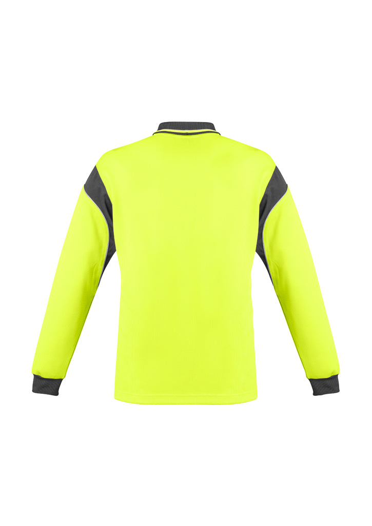 Syzmik ZH249 Men's Hi Vis Aztec Polo - Long Sleeve