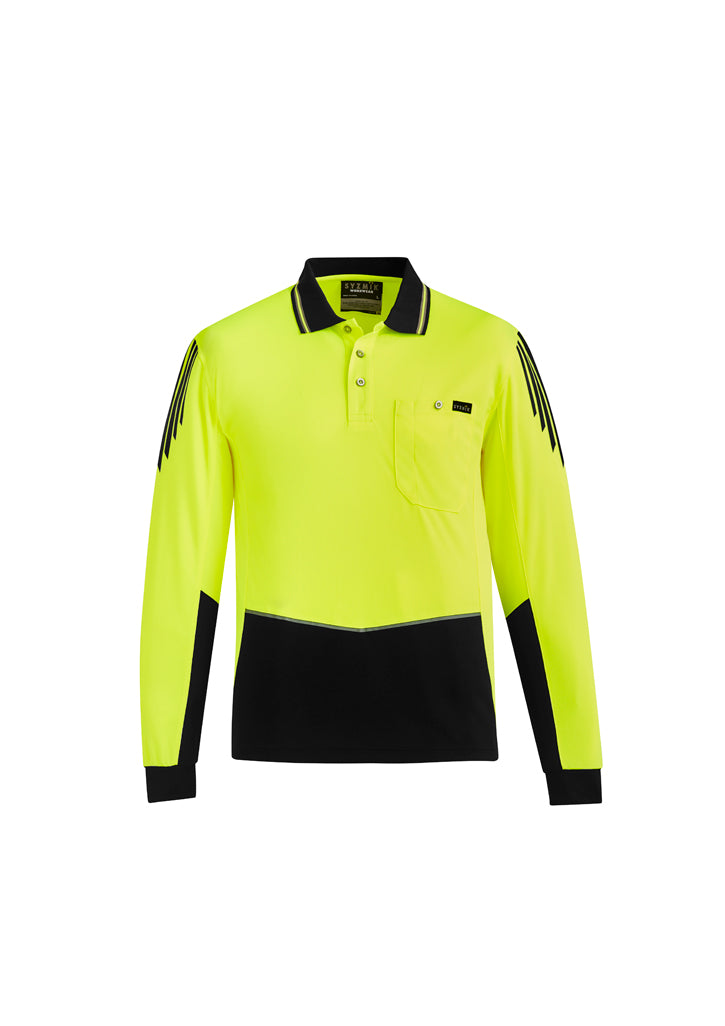 Syzmik ZH310 Men's Hi Vis Flux L/S Polo