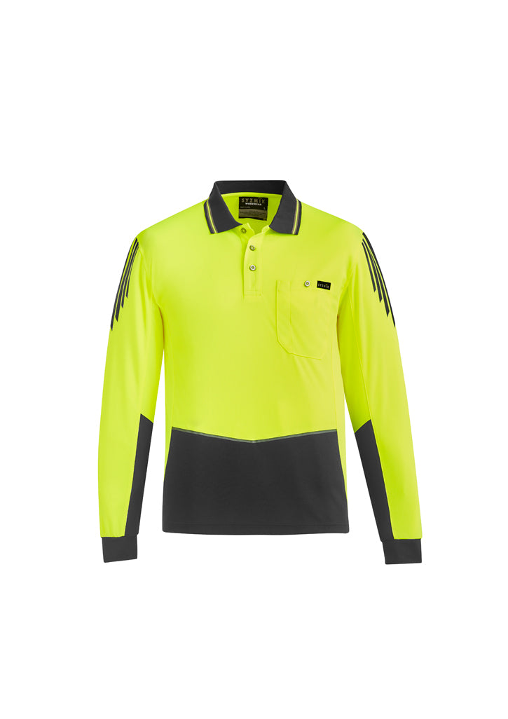 Syzmik ZH310 Men's Hi Vis Flux L/S Polo