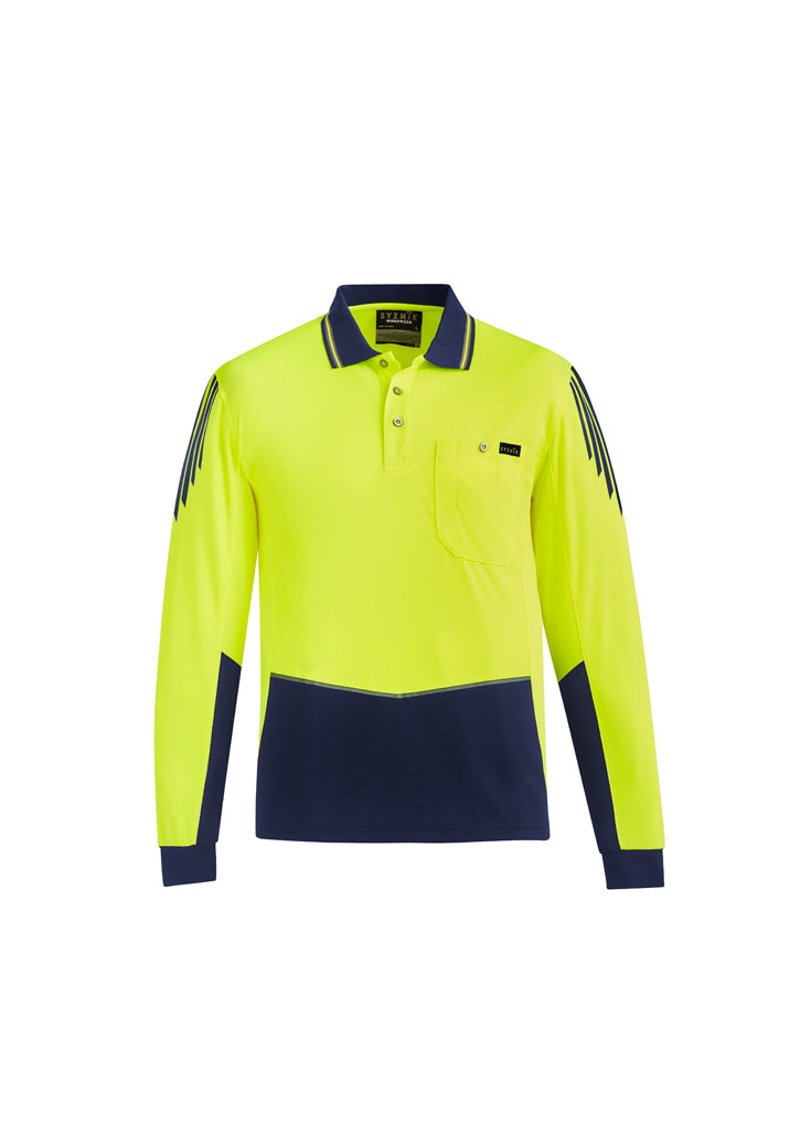 Syzmik ZH310 Men's Hi Vis Flux L/S Polo