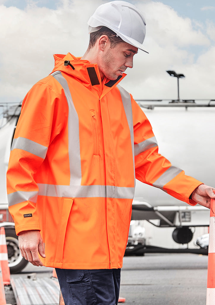 Syzmik ZJ620 Men's Hi Vis X Back Heavy Duty Waterproof Jacket-Orange