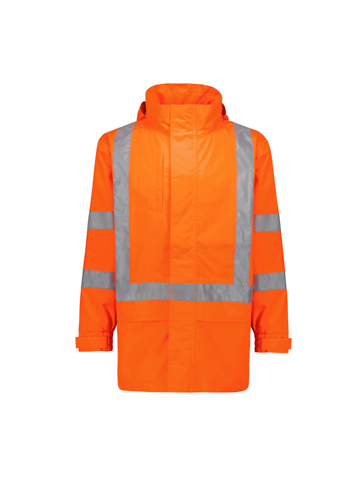 Syzmik ZJ657 Men's Hi Vis X Back Ultra-lite Waterproof Jacket-Orange