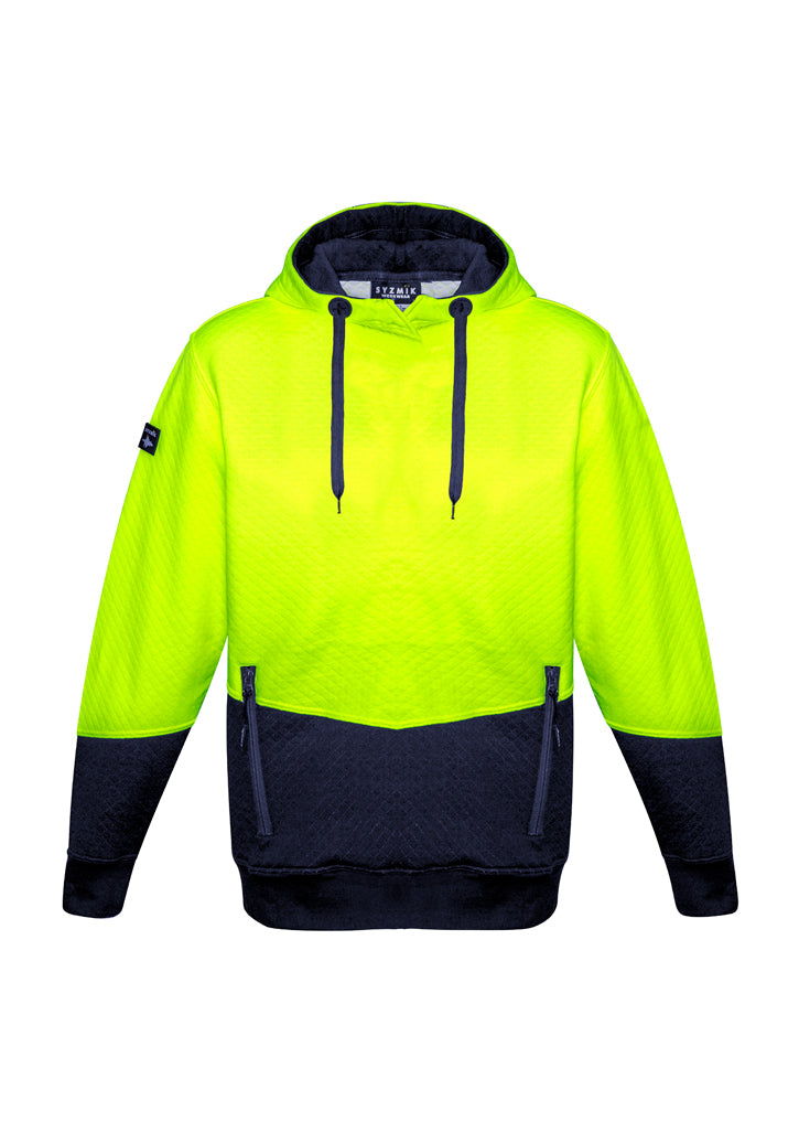 Syzmik ZT477 Unisex Hi Vis Textured Jacquard Hoodie