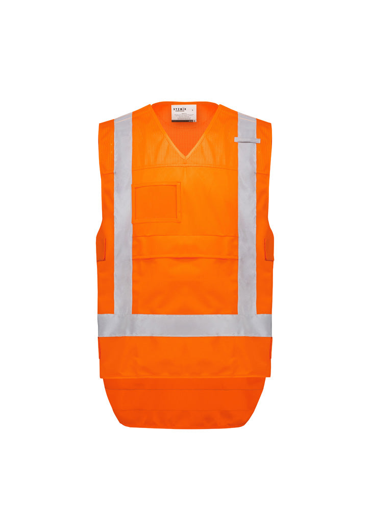 Syzmik ZV697 Unisex Hi Vis NSW Rail Vest-Orange