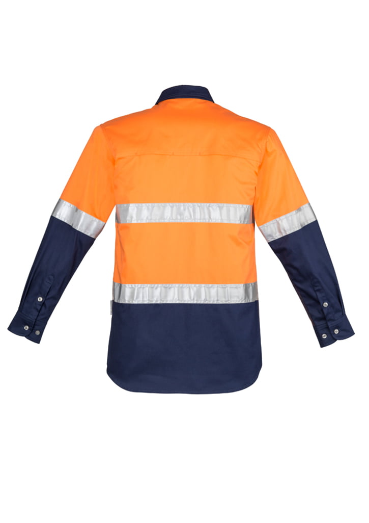 Syzmik ZW123 Men's Hi-Vis Spliced Industrial Shirt Hooped Tape