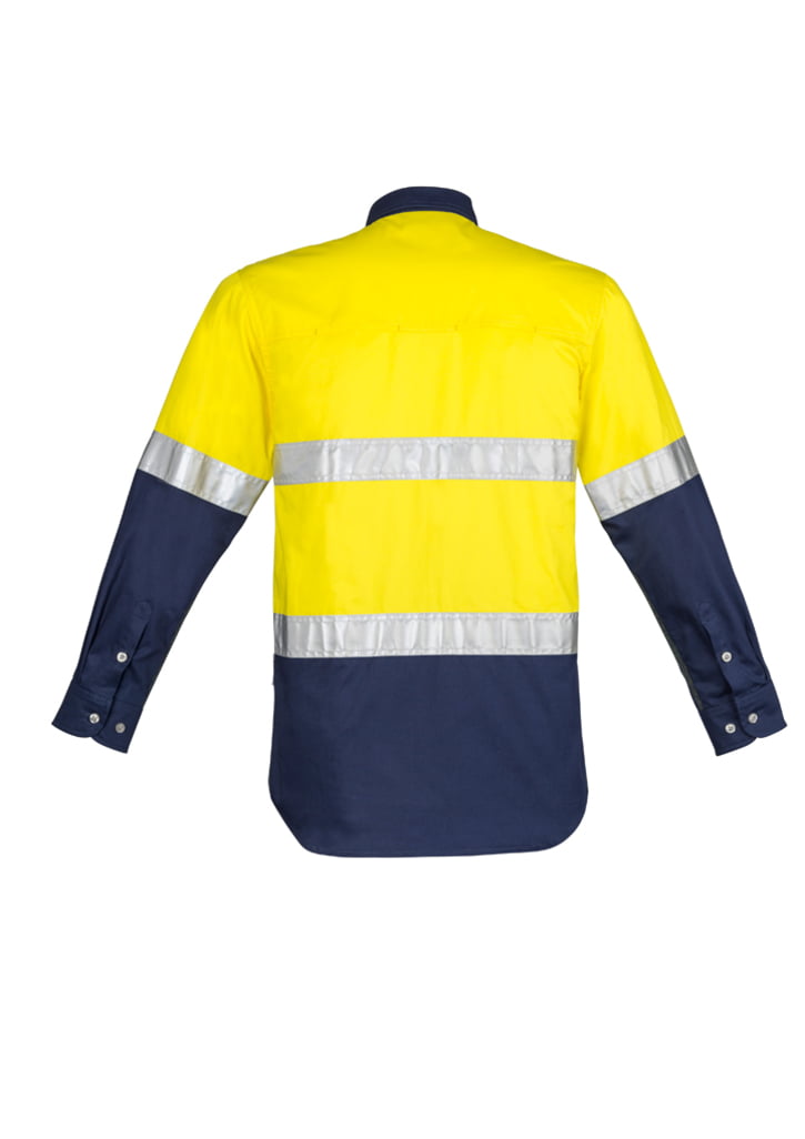 Syzmik ZW123 Men's Hi-Vis Spliced Industrial Shirt Hooped Tape