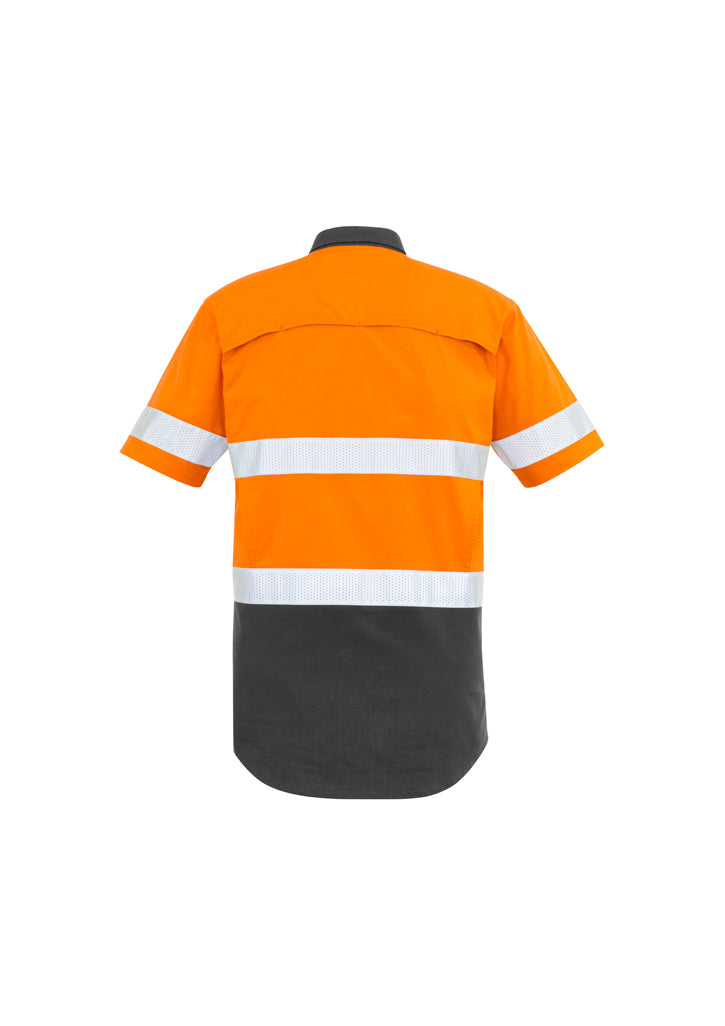 Syzmik ZW835 Men's Rugged Cooling Taped Hi Vis Spliced S/S Shirt