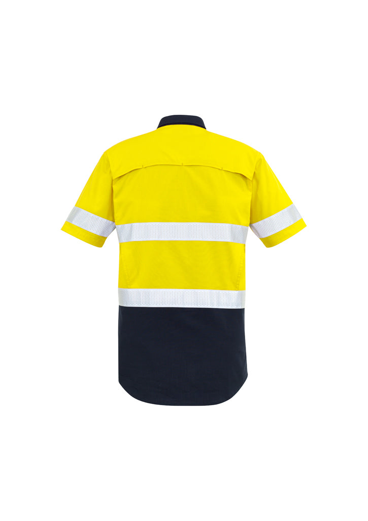Syzmik ZW835 Men's Rugged Cooling Taped Hi Vis Spliced S/S Shirt