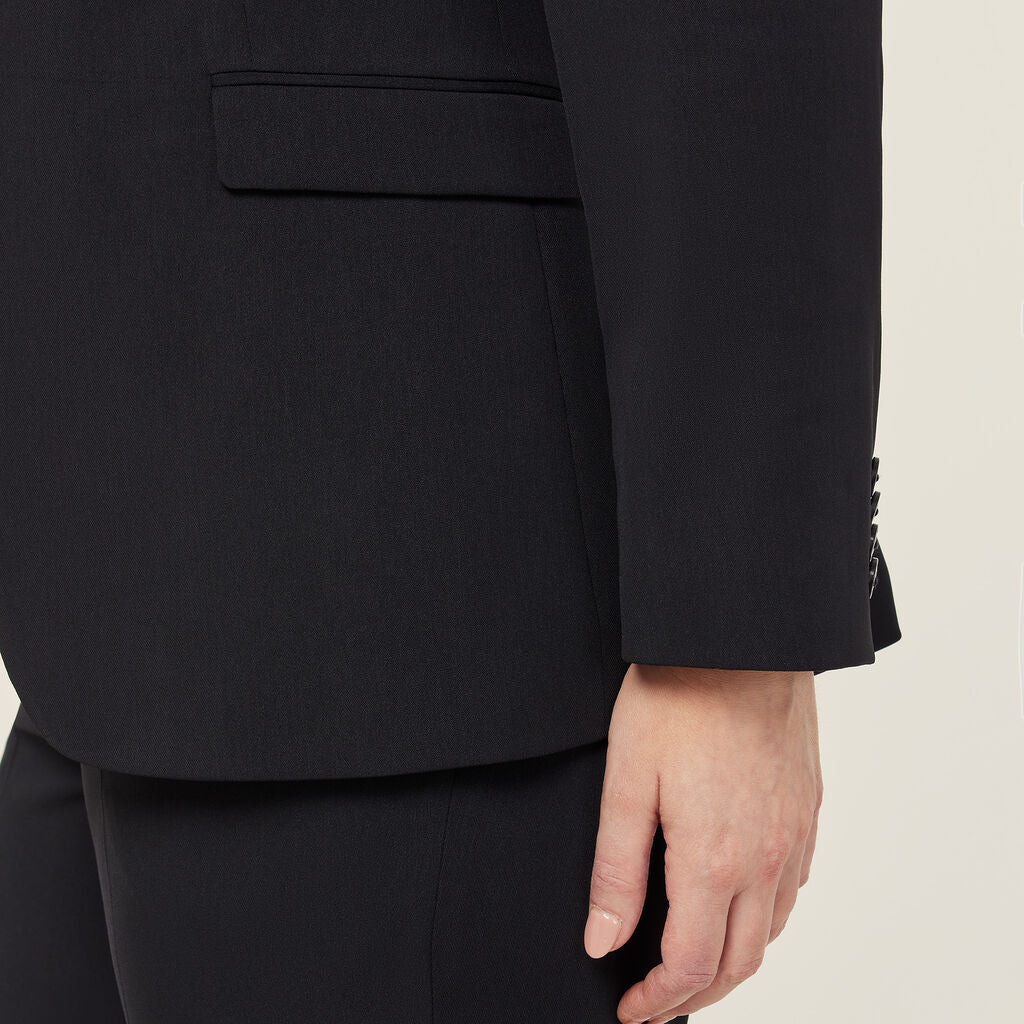 NNT CAT1H8 Crepe Stretch Longline Jacket