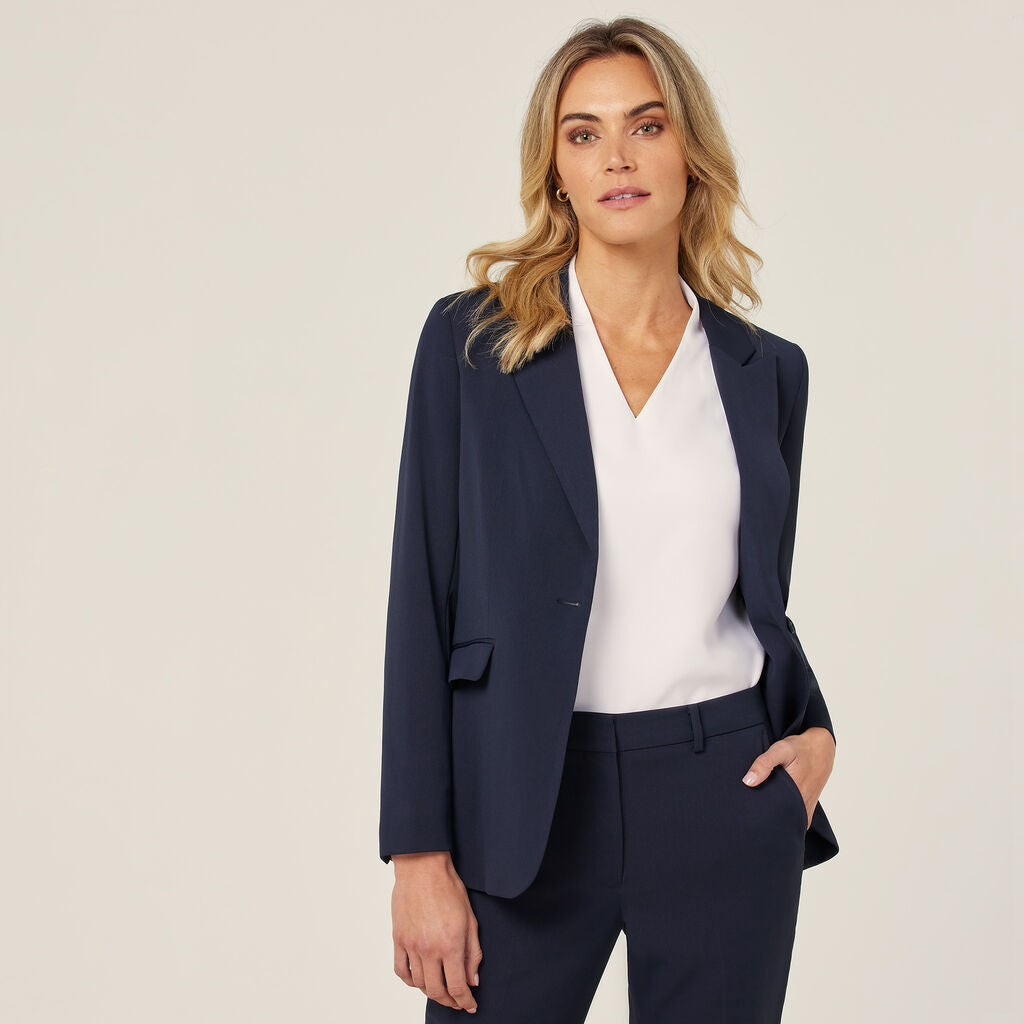 NNT CAT1H8 Crepe Stretch Longline Jacket