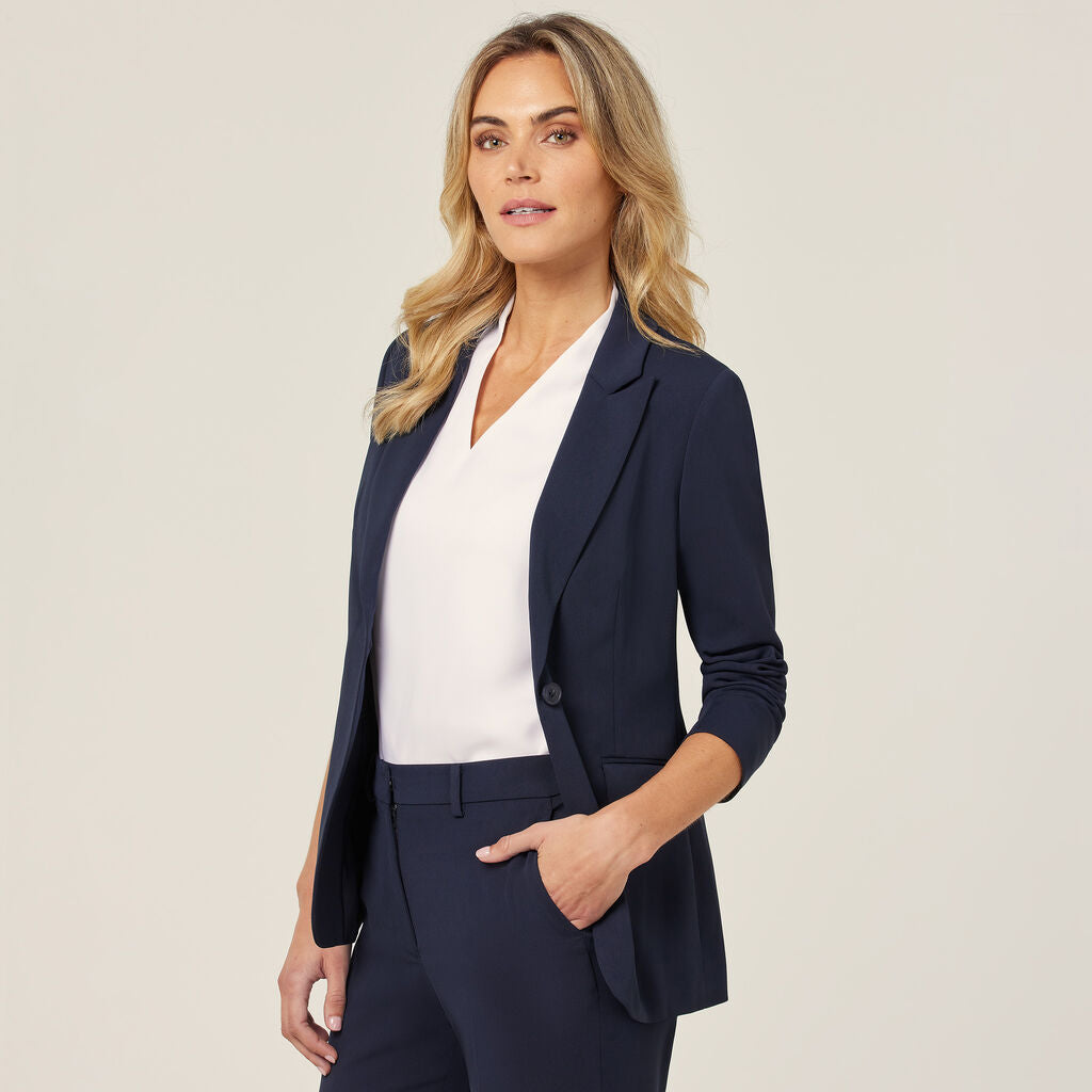 NNT CAT1H8 Crepe Stretch Longline Jacket