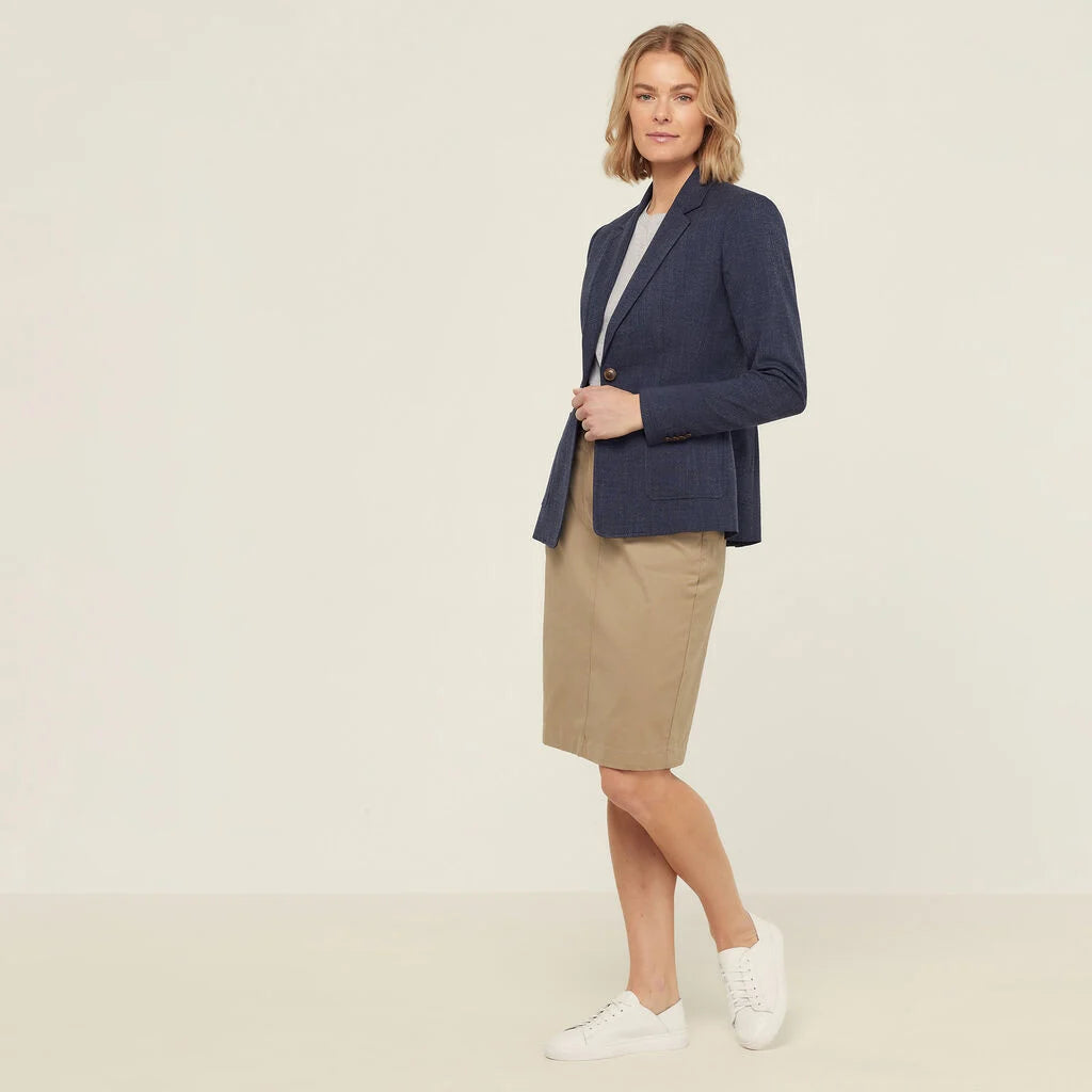 NNT CAT1HA Textured Jacket-Indigo