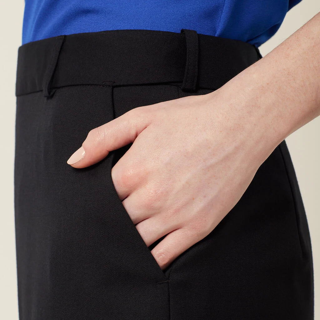 NNT CAT2RW Wool Blend Twill Secret Waist Midi Skirt