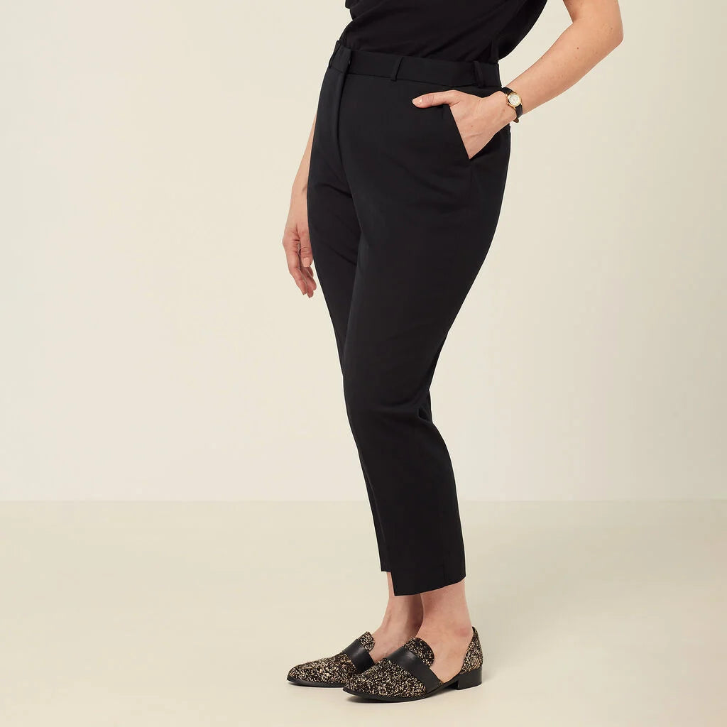 NNT CAT3YH Wool Blend Twill Secret Waist Slim Leg Pant