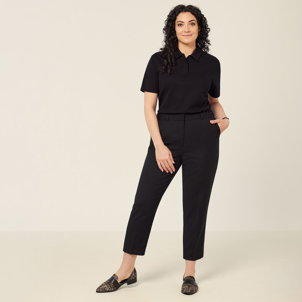 NNT CAT3YH Wool Blend Twill Secret Waist Slim Leg Pant