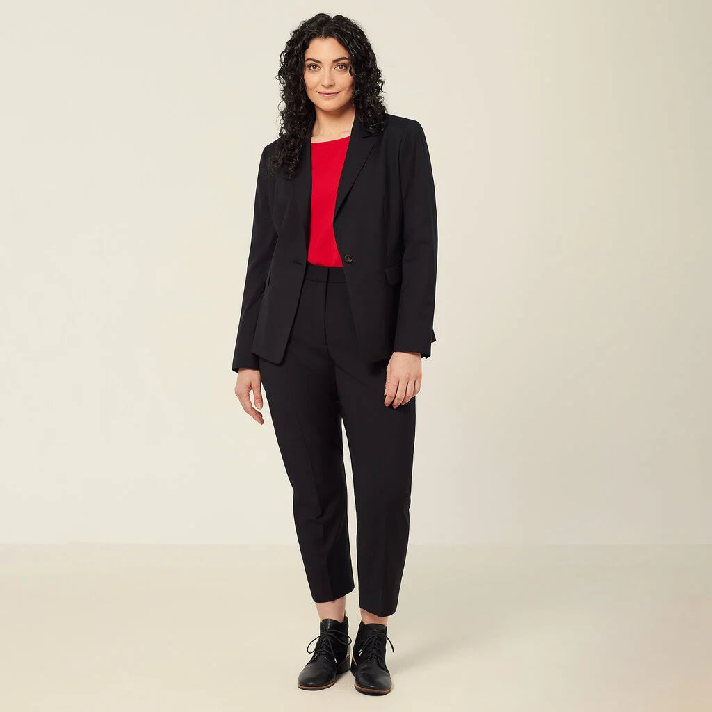 NNT CAT3YH Wool Blend Twill Secret Waist Slim Leg Pant