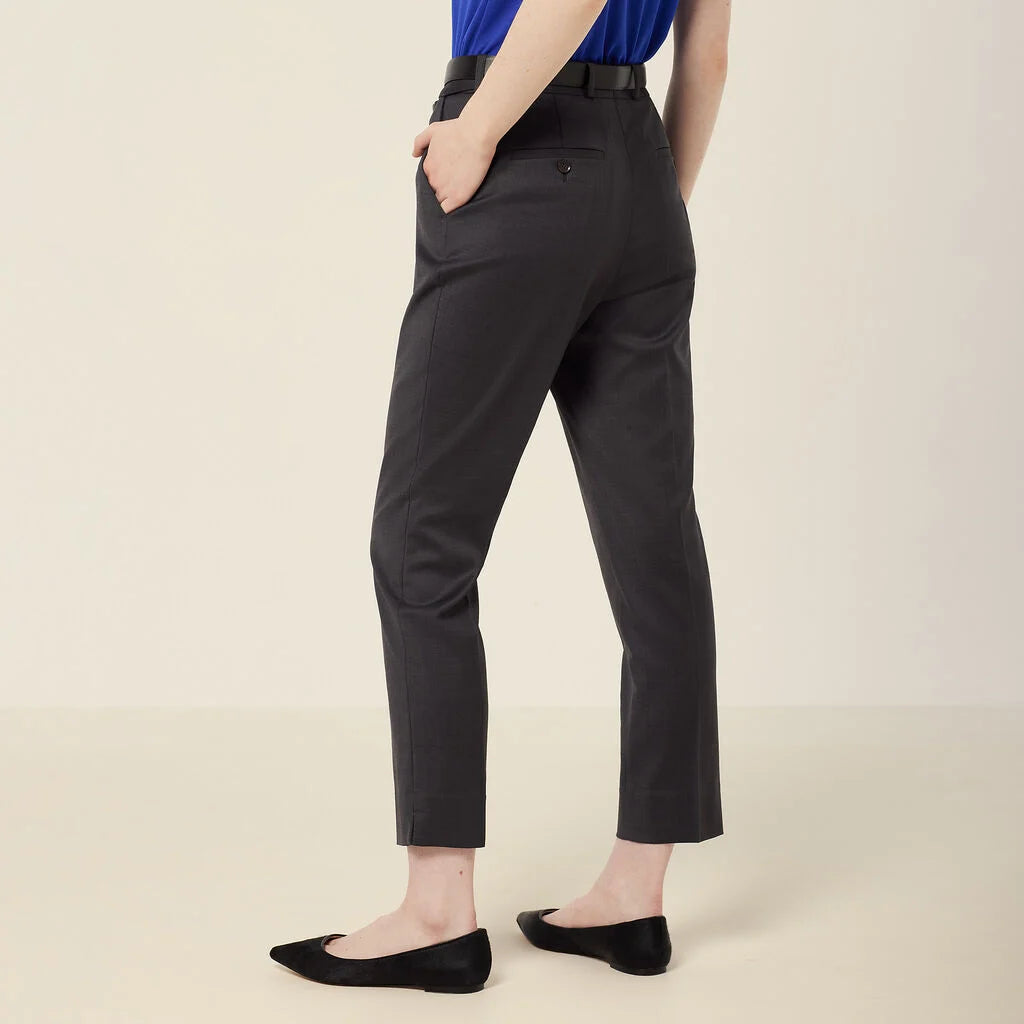 NNT CAT3YH Wool Blend Twill Secret Waist Slim Leg Pant