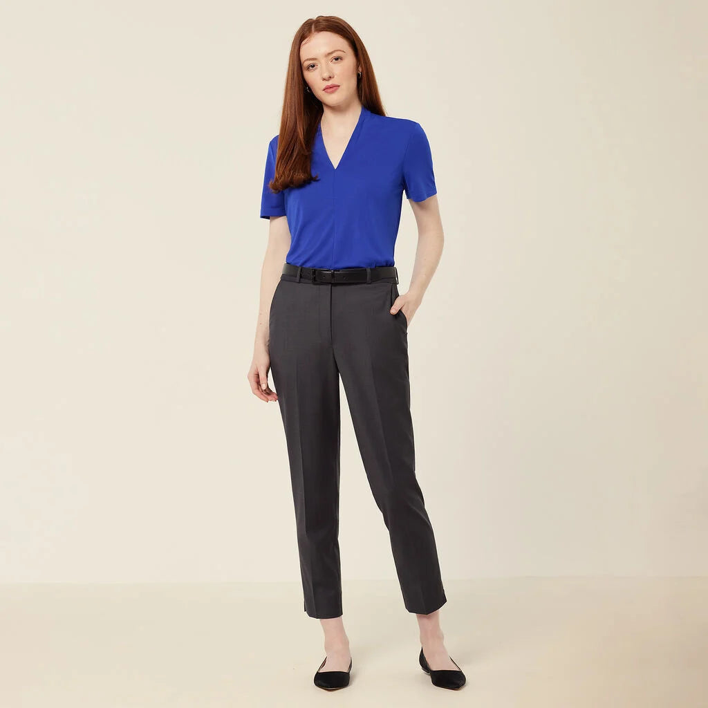 NNT CAT3YH Wool Blend Twill Secret Waist Slim Leg Pant