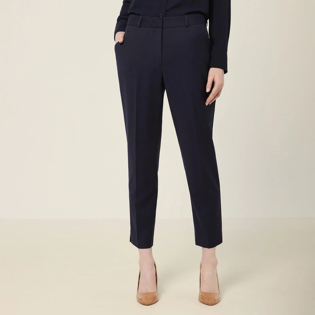 NNT CAT3YH Wool Blend Twill Secret Waist Slim Leg Pant