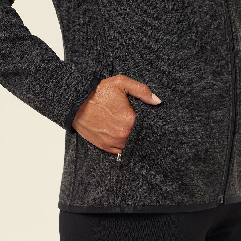 NNT CAT5E2 Textured Fleece Zip Front Jacket