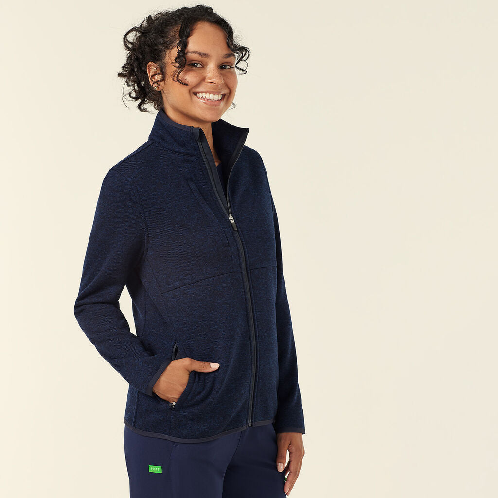 NNT CAT5E2 Textured Fleece Zip Front Jacket