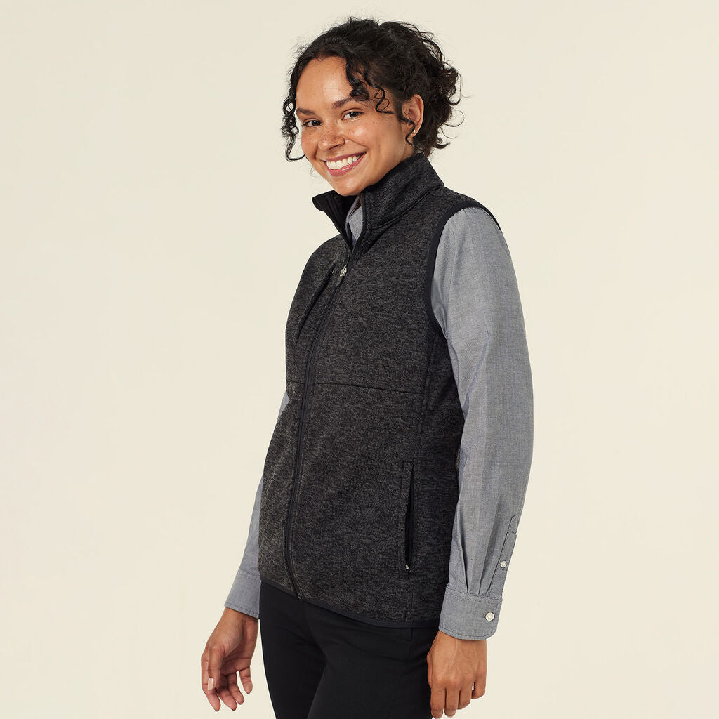 NNT CAT74N Textured Fleece Zip Front Vest