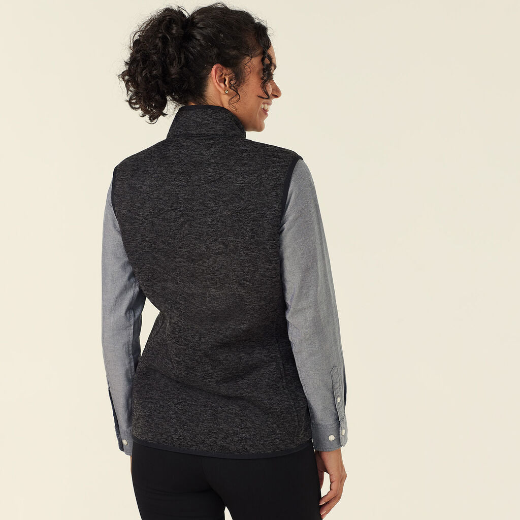 NNT CAT74N Textured Fleece Zip Front Vest