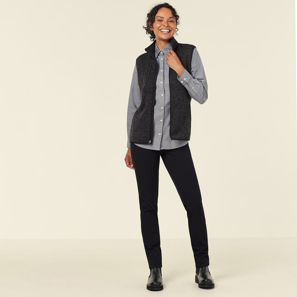 NNT CAT74N Textured Fleece Zip Front Vest