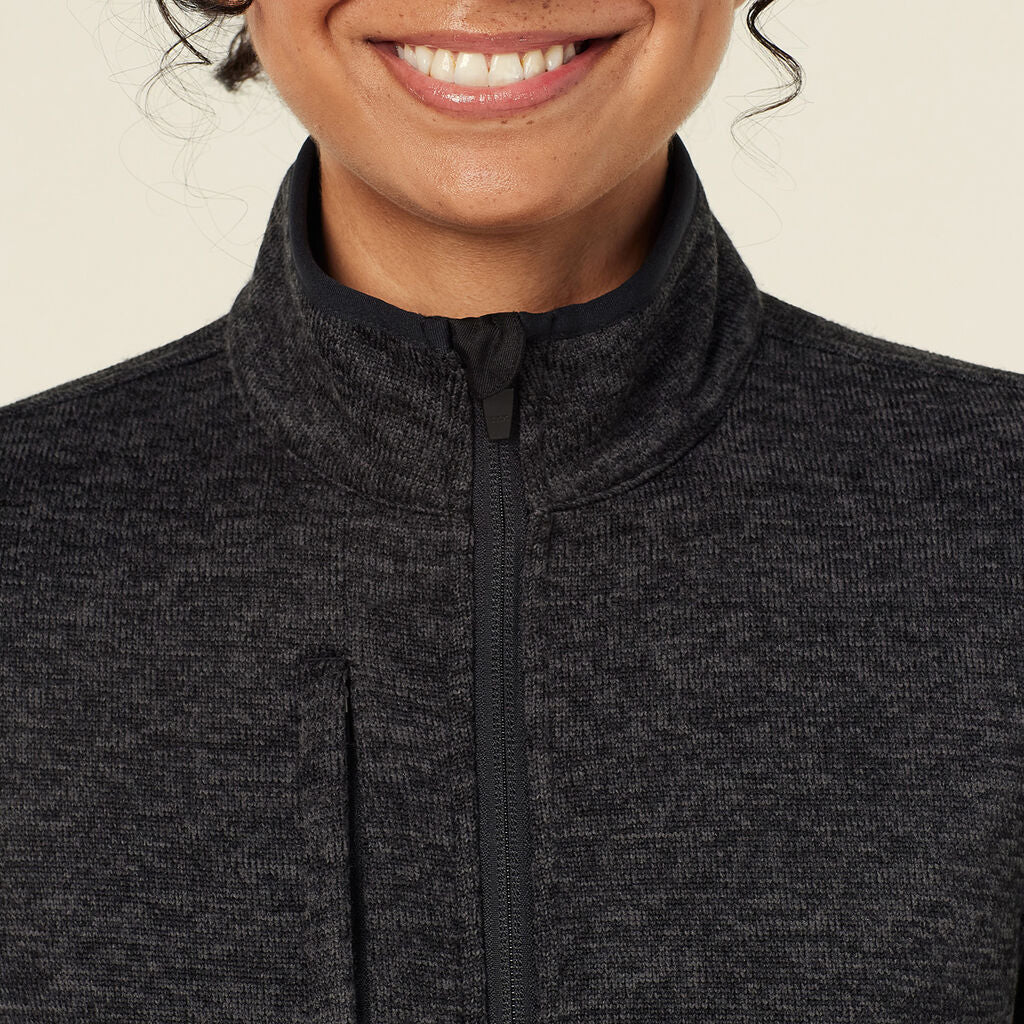 NNT CAT74N Textured Fleece Zip Front Vest